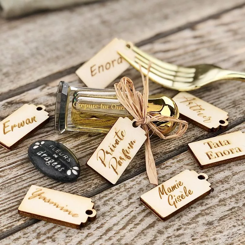 Étiquette bois mini - Marque place / DIY