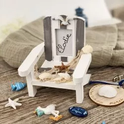 Chaise de plage thème marin - Cadeau d'invité