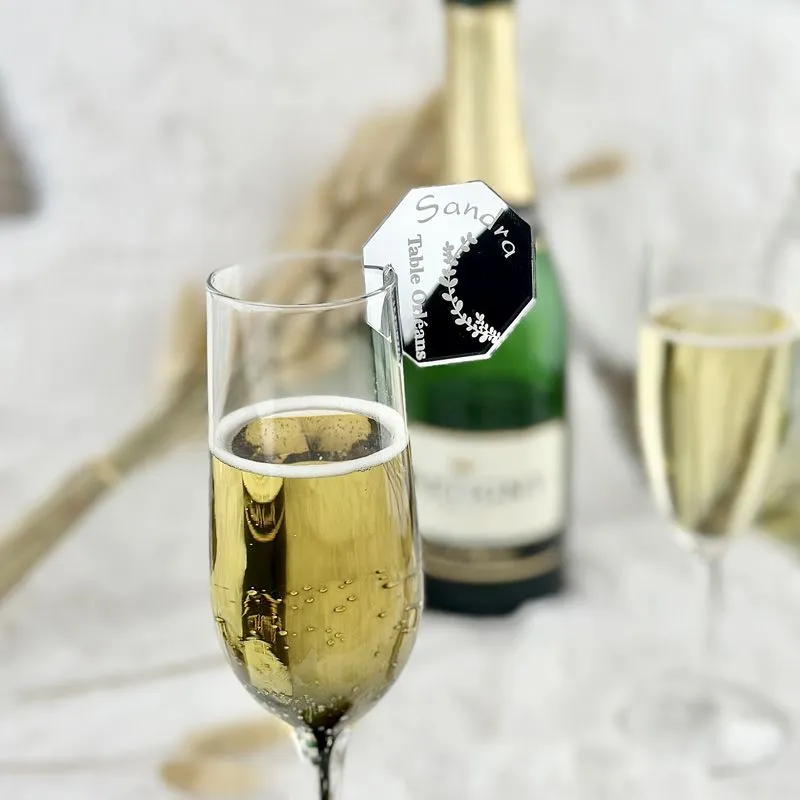 Marque Verre personnalisé Champêtre - Hexagonal